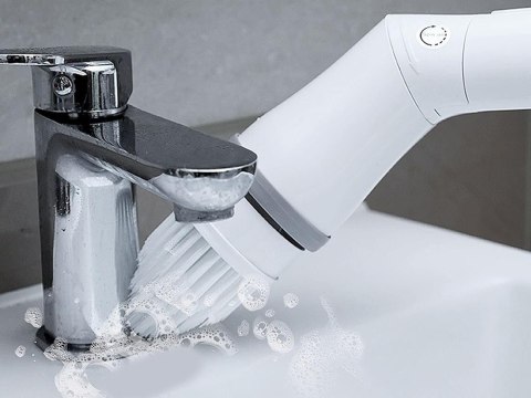 Elektryczna szczotka obrotowa do fug kafli mop z 6 końcówkami tornado Elektryczna szczotka obrotowa do fug kafli mop z 6 końcówkami tornado
