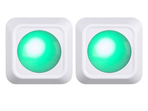 Lampka bezprzewodowa lampa nocna lampki rgb led pilot na baterie 2 sztuki Lampka bezprzewodowa lampa nocna lampki rgb led pilot na baterie 2 sztuki