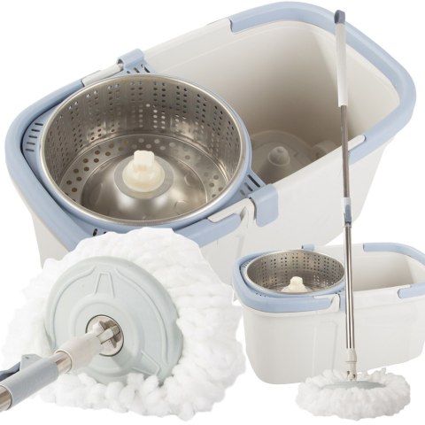 Mop obrotowy rotacyjny 360 spin turbo wiadro zestaw nakładka mikrofibra Mop obrotowy rotacyjny 360 spin turbo wiadro zestaw nakładka mikrofibra