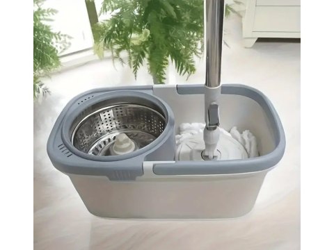 Mop obrotowy rotacyjny 360 spin turbo wiadro zestaw nakładka mikrofibra Mop obrotowy rotacyjny 360 spin turbo wiadro zestaw nakładka mikrofibra