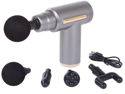 Pistolet do masażu masażer do pleców ciała mocny massage gun pro końcówki Pistolet do masażu masażer do pleców ciała mocny massage gun pro końcówki