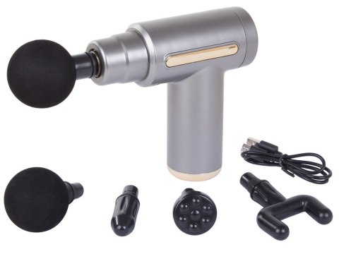 Pistolet do masażu masażer do pleców ciała mocny massage gun pro końcówki Pistolet do masażu masażer do pleców ciała mocny massage gun pro końcówki