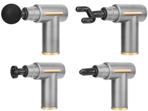 Pistolet do masażu masażer do pleców ciała mocny massage gun pro końcówki Pistolet do masażu masażer do pleców ciała mocny massage gun pro końcówki