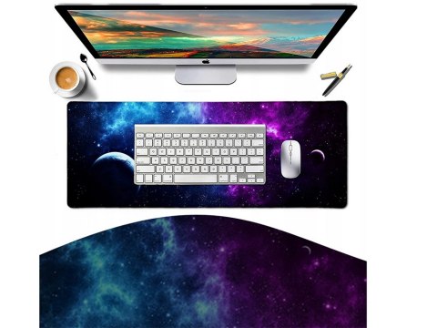 Podkładka pod mysz gamingowa na biurko xxl kosmos gwiazdy 90x40 gruba Podkładka pod mysz gamingowa na biurko xxl kosmos gwiazdy 90x40 gruba