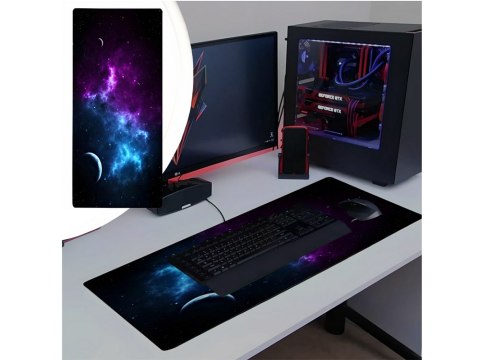 Podkładka pod mysz gamingowa na biurko xxl kosmos gwiazdy 90x40 gruba Podkładka pod mysz gamingowa na biurko xxl kosmos gwiazdy 90x40 gruba