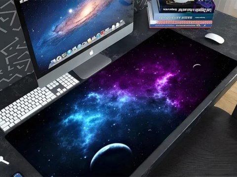 Podkładka pod mysz gamingowa na biurko xxl kosmos gwiazdy 90x40 gruba Podkładka pod mysz gamingowa na biurko xxl kosmos gwiazdy 90x40 gruba
