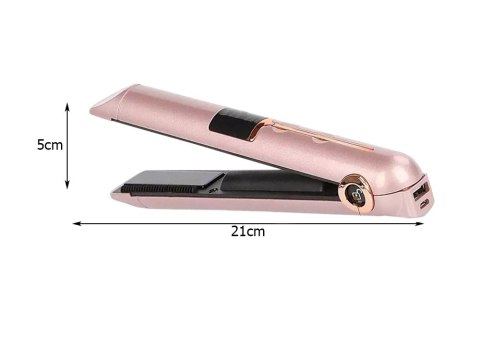 Prostownica do włosów ceramiczna lcd 2w1 regulacja temperatury power bank Prostownica do włosów ceramiczna lcd 2w1 regulacja temperatury power bank