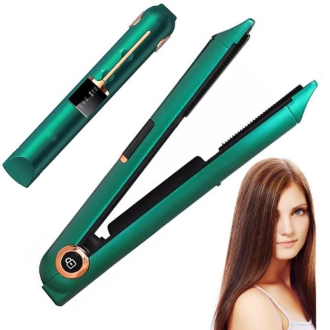 Prostownica do włosów ceramiczna lcd 2w1 regulacja temperatury power bank Prostownica do włosów ceramiczna lcd 2w1 regulacja temperatury power bank