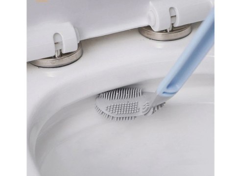 Silikonowa szczotka toaletowa do toalety wc haczyk do mycia higieniczna Silikonowa szczotka toaletowa do toalety wc haczyk do mycia higieniczna