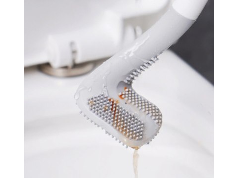Silikonowa szczotka toaletowa do toalety wc haczyk do mycia higieniczna Silikonowa szczotka toaletowa do toalety wc haczyk do mycia higieniczna