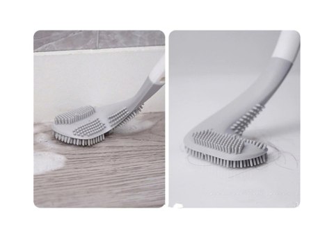 Silikonowa szczotka toaletowa do toalety wc haczyk do mycia higieniczna Silikonowa szczotka toaletowa do toalety wc haczyk do mycia higieniczna