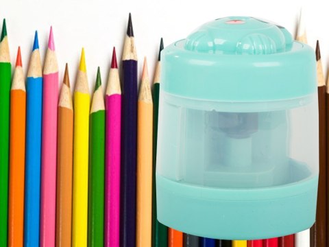 Temperówka elektryczna do kredek ołówków szkolna akumulatorowa usb Temperówka elektryczna do kredek ołówków szkolna akumulatorowa usb