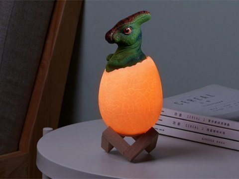 Lampka nocna dinozaur dino jajko rgb led jajo świecące dla dzieci Lampka nocna dinozaur dino jajko rgb led jajo świecące dla dzieci