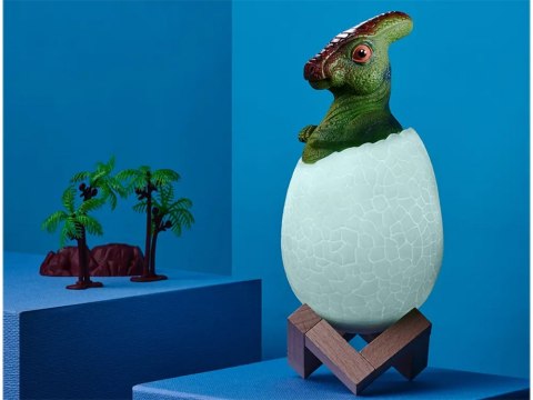 Lampka nocna dinozaur dino jajko rgb led jajo świecące dla dzieci Lampka nocna dinozaur dino jajko rgb led jajo świecące dla dzieci