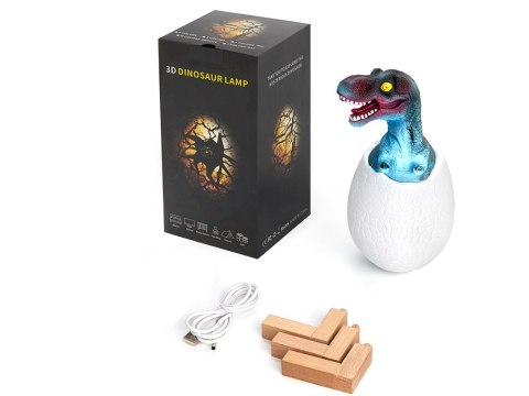 Lampka nocna dinozaur tyranosaur jajko rgb led jajo świecące dla dzieci Lampka nocna dinozaur tyranosaur jajko rgb led jajo świecące dla dzieci