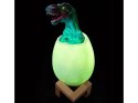 Lampka nocna dinozaur tyranosaur jajko rgb led jajo świecące dla dzieci