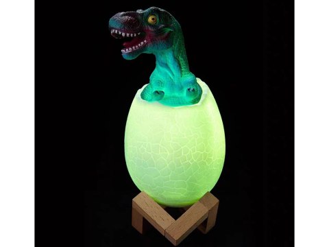 Lampka nocna dinozaur tyranosaur jajko rgb led jajo świecące dla dzieci Lampka nocna dinozaur tyranosaur jajko rgb led jajo świecące dla dzieci