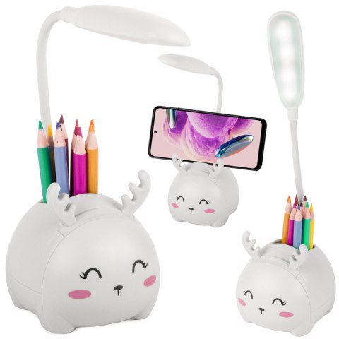 Lampka nocna dla dzieci led usb organizer stojak telefon do czytania nauki Lampka nocna dla dzieci led usb organizer stojak telefon do czytania nauki