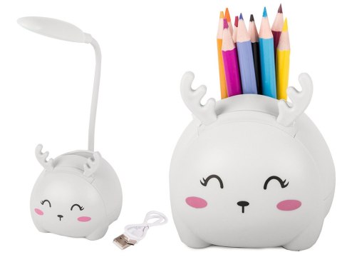 Lampka nocna dla dzieci led usb organizer stojak telefon do czytania nauki Lampka nocna dla dzieci led usb organizer stojak telefon do czytania nauki