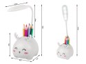 Lampka nocna dla dzieci led usb organizer stojak telefon do czytania nauki
