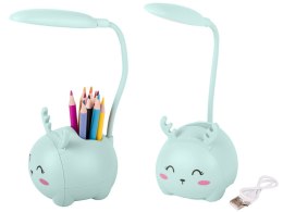 Lampka nocna dla dzieci led usb organizer stojak telefon do czytania nauki
