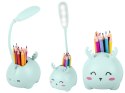 Lampka nocna dla dzieci led usb organizer stojak telefon do czytania nauki