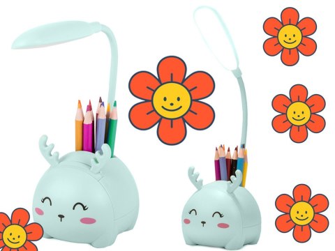 Lampka nocna dla dzieci led usb organizer stojak telefon do czytania nauki Lampka nocna dla dzieci led usb organizer stojak telefon do czytania nauki