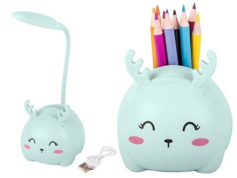 Lampka nocna dla dzieci led usb organizer stojak telefon do czytania nauki Lampka nocna dla dzieci led usb organizer stojak telefon do czytania nauki