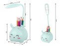 Lampka nocna dla dzieci led usb organizer stojak telefon do czytania nauki