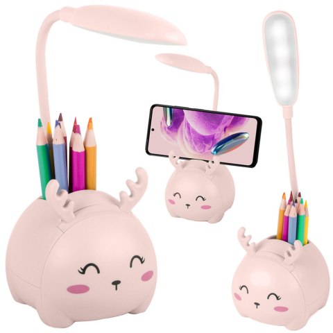 Lampka nocna dla dzieci led usb organizer stojak telefon do czytania nauki Lampka nocna dla dzieci led usb organizer stojak telefon do czytania nauki