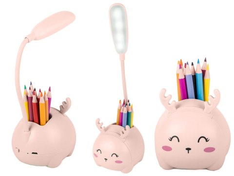 Lampka nocna dla dzieci led usb organizer stojak telefon do czytania nauki Lampka nocna dla dzieci led usb organizer stojak telefon do czytania nauki