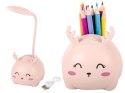 Lampka nocna dla dzieci led usb organizer stojak telefon do czytania nauki