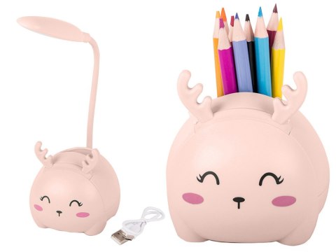 Lampka nocna dla dzieci led usb organizer stojak telefon do czytania nauki Lampka nocna dla dzieci led usb organizer stojak telefon do czytania nauki