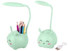 Lampka nocna dla dzieci led usb organizer stojak telefon do czytania nauki