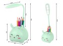Lampka nocna dla dzieci led usb organizer stojak telefon do czytania nauki