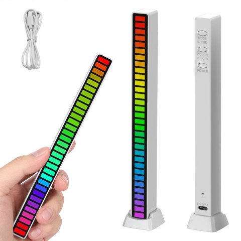 Ledy usb reakcja na dźwięk multikolor neon listwa rgb led mruga akumulator Ledy usb reakcja na dźwięk multikolor neon listwa rgb led mruga akumulator