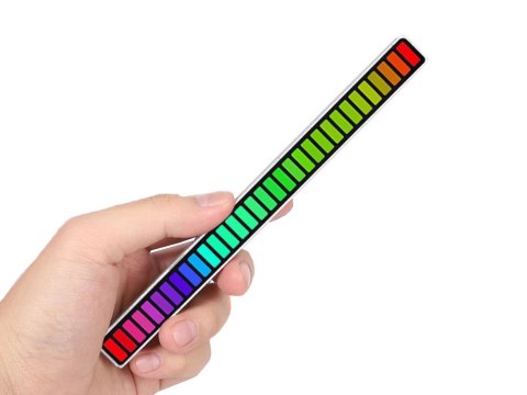 Ledy usb reakcja na dźwięk multikolor neon listwa rgb led mruga akumulator Ledy usb reakcja na dźwięk multikolor neon listwa rgb led mruga akumulator