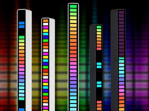Ledy usb reakcja na dźwięk multikolor neon listwa rgb led mruga akumulator Ledy usb reakcja na dźwięk multikolor neon listwa rgb led mruga akumulator