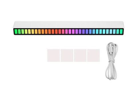 Ledy usb reakcja na dźwięk multikolor neon listwa rgb led mruga akumulator Ledy usb reakcja na dźwięk multikolor neon listwa rgb led mruga akumulator