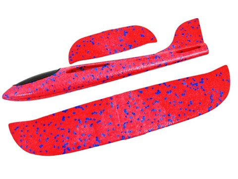 Samolot styropianowy szybowiec rzutka duży z styropianu 47cm czerwony Samolot styropianowy szybowiec rzutka duży z styropianu 47cm czerwony