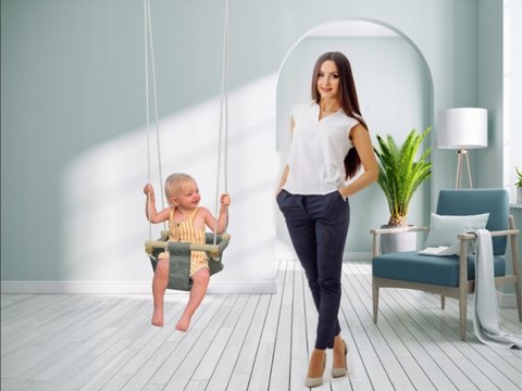 Huśtawka dla dziecka kubełkowa drewniana materiał miękki bujak Huśtawka dla dziecka kubełkowa drewniana materiał miękki bujak