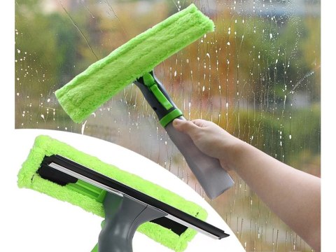 Myjka do mycia okien 3w1 szyb luster ściągaczka spryskiwacz mikrofibra Myjka do mycia okien 3w1 szyb luster ściągaczka spryskiwacz mikrofibra