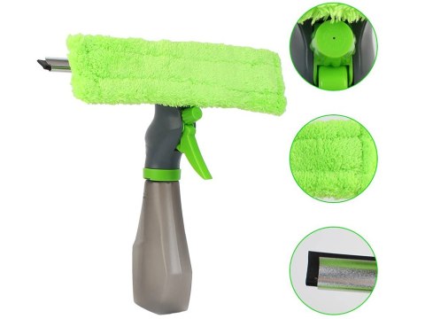 Myjka do mycia okien 3w1 szyb luster ściągaczka spryskiwacz mikrofibra Myjka do mycia okien 3w1 szyb luster ściągaczka spryskiwacz mikrofibra
