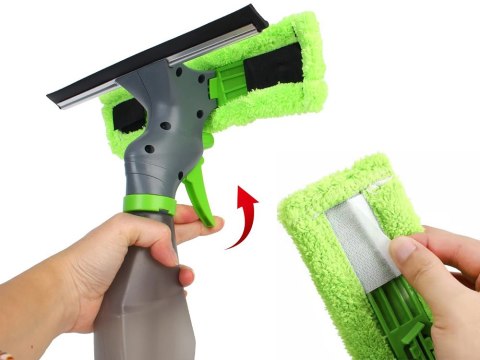 Myjka do mycia okien 3w1 szyb luster ściągaczka spryskiwacz mikrofibra Myjka do mycia okien 3w1 szyb luster ściągaczka spryskiwacz mikrofibra