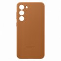 ETUI POKROWIEC Z NATURALNEJ SKÓRY SAMSUNG GALAXY S23+ LEATHER COVER CAMEL