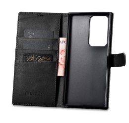 ETUI SKÓRZANY POKROWIEC PORTFEL DO SAMSUNG GALAXY S23 ULTRA WALLET CASE CZARNE