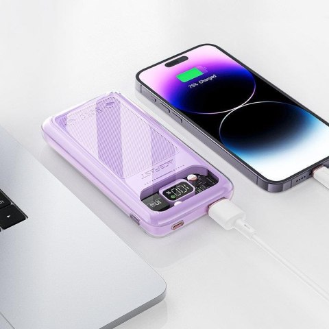 POWERBANK 10000MAH SPARKLING SERIES SZYBKIE ŁADOWANIE 30W SZARY POWERBANK 10000MAH SPARKLING SERIES SZYBKIE ŁADOWANIE 30W SZARY