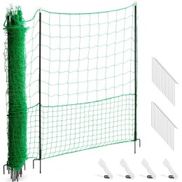 SIATKA ZAGRODA OGRODZENIE OCHRONNE HODOWLANE DLA KUR DROBIU 1.25 X 25 M