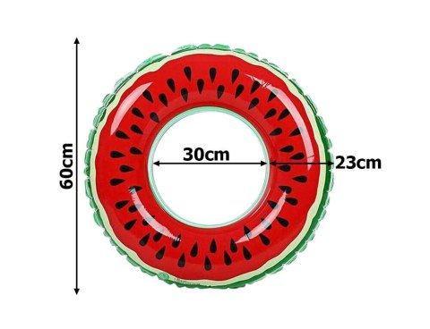 Duże koło dmuchane arbuz 70cm dla dziecka dorosłego do pływania basenie Duże koło dmuchane arbuz 70cm dla dziecka dorosłego do pływania basenie