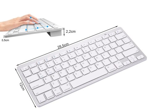 Klawiatura bezprzewodowa bluetooth do pc ipad mac mała slim niskoprofilowa Klawiatura bezprzewodowa bluetooth do pc ipad mac mała slim niskoprofilowa